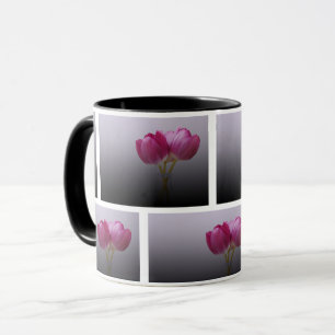 Mug Tulipes roses fraîches - Art Floral Élégant du pri