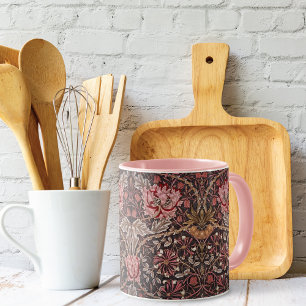 Mug Tulipes roses Honeysuckie William Morris