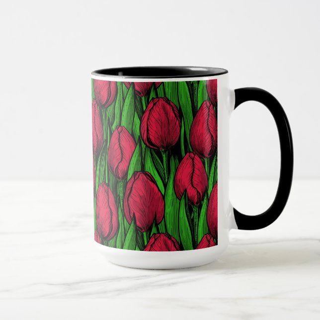 Mug Tulipes rouges (Droite)