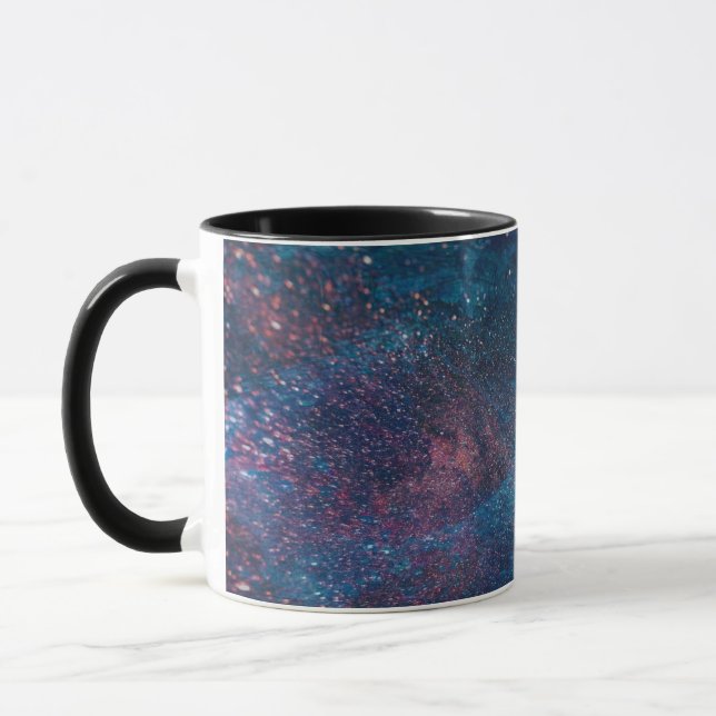 Mug Turqouise Galaxy Paint Sparkings (Gauche)