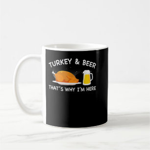 Mug Turquie Bière, Drôle Thanksgiving Turquie Day Cade