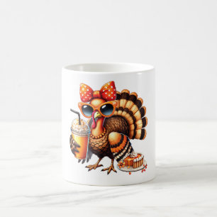 Mug Turquie Boire du café Bow Thanksgiving Turquie Day