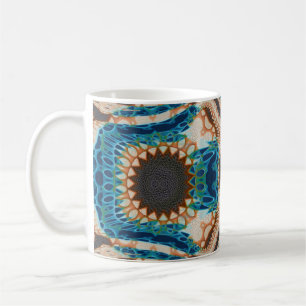 Mug Turquoise Gold Sun Southwestern Art