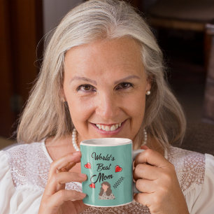 Mug Turquoise Monde Meilleure Maman Fête des mères Mus