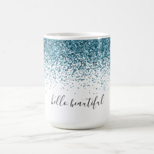 Mug Turquoise Parties scintillant Glitz glam glam pers