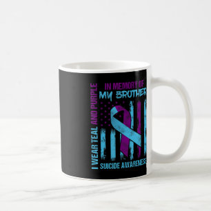 Mug Turquoise Violet Ruban Suicide Sensibilisation Ind
