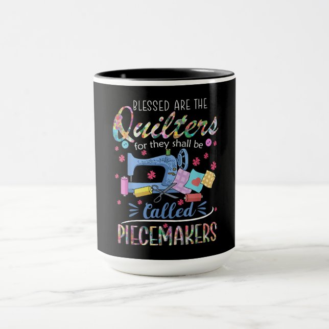 Mug Tuyauteries De Piecemakers Quilting Sewing Gift (Centre)