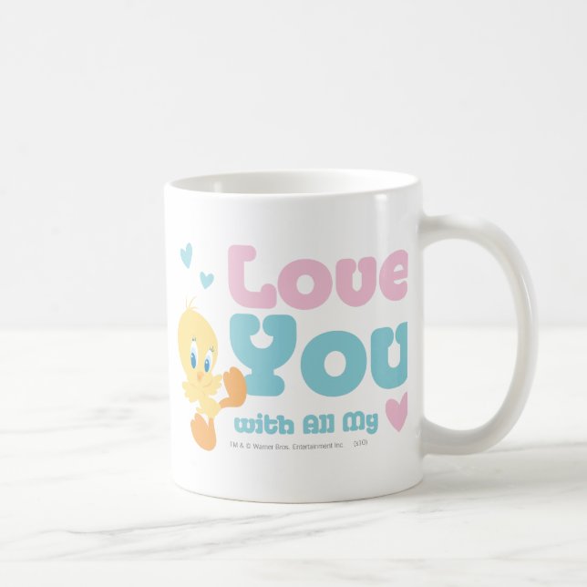 Mug TWEETY™ "Je t'aime de tout mon coeur" (Droite)