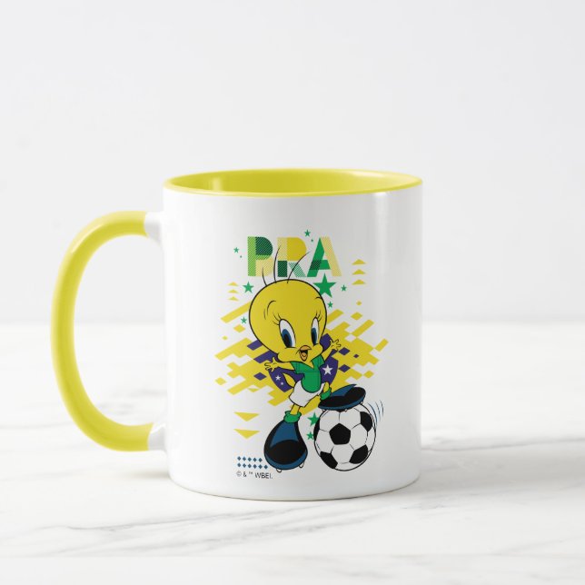 Mug TWEETY™ Team Brazil Soccer Graphic (Gauche)