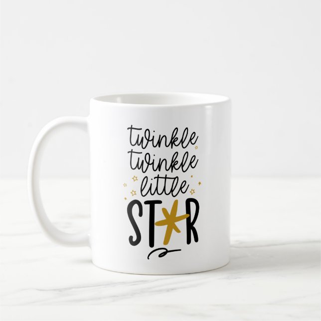 Mug Twinkle Twinkle Little Star Doodle (Gauche)