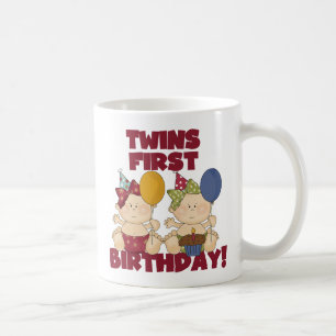 Mug Twins 1er Anniversaire - Girls Tshirts et cadeaux