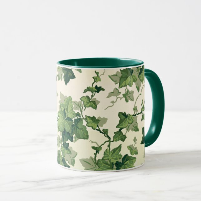 Mug Twisting Ivy Feuille Motif (Devant droit)