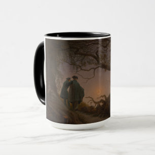 Mug Two Men Contemplating the Moon, par Friedrich :
