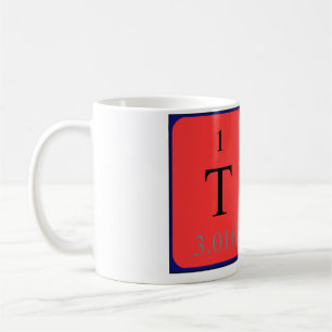 Mug Ty nom de table périodique muette