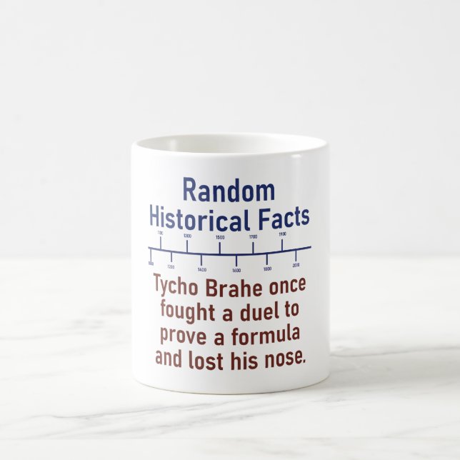 Mug Tycho Brahe A Un Jour Combattu Un Duel - Histoire (Centre)