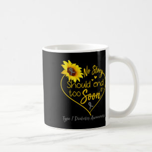 Mug Type 1 Sensibilisation au diabète Aucune histoire