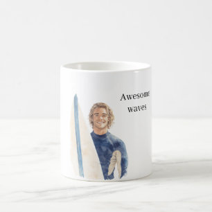 Mug Type Blond Surfeur Planche De Surf