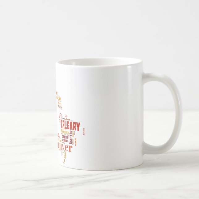 Mug Type de mot "Canada" (Droite)