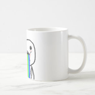 Mug Type de visage d'ordinateur d'arc-en-ciel