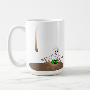 Mug Type d'égouttement éclaboussant dans le magma de