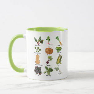 Mug Types de légumes Légumes d'automne