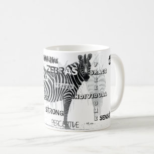 Mug Typographe de Black and White Unique