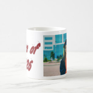 Mug Typographie bordeaux de la promotion 2026 photo de