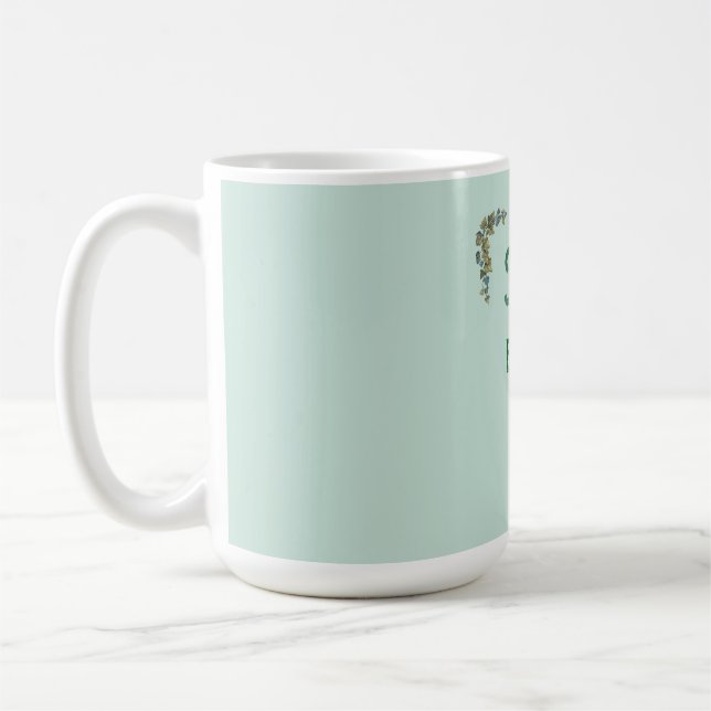 Mug Typographie botanique de beauté (Gauche)
