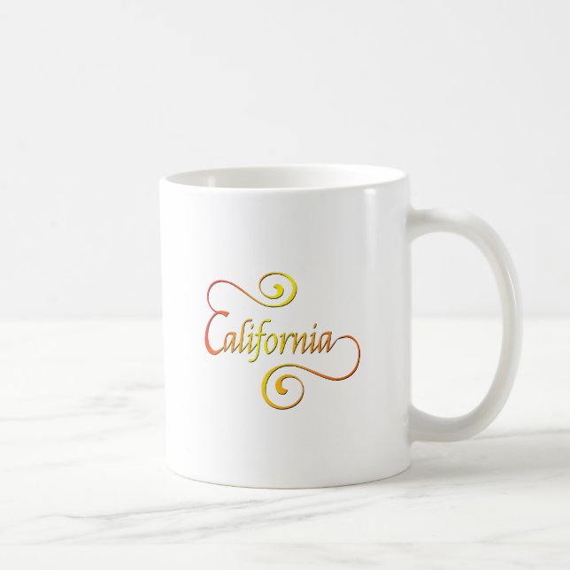 Mug Typographie de Californie (Droite)