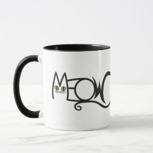 Mug Typographie de chat Miaou