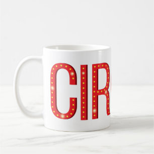Mug Typographie de cirque Carnaval Lettres Personnalis