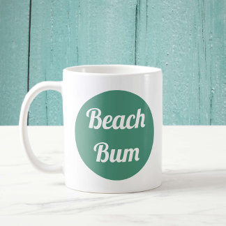 Mug Typographie de clochettes Turquoise et blanc cool