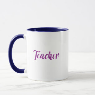Mug Typographie de l'enseignant