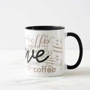 Mug typographie de nom personnalisé