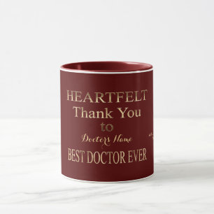Mug Typographie du meilleur Merci de coeur