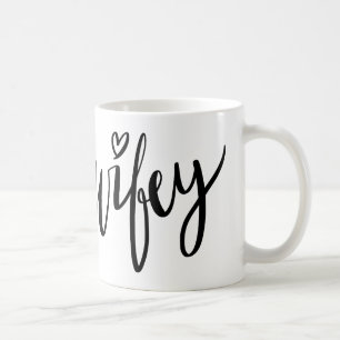 Mug Typographie en lettres de manuscrit de main