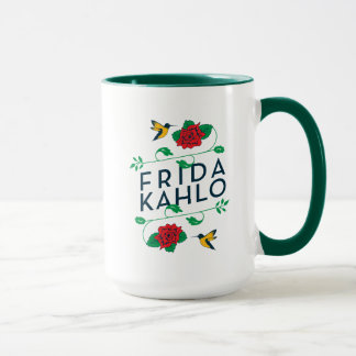 Mug Typographie florale de Frida Kahlo |