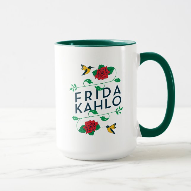 Mug Typographie florale de Frida Kahlo | (Droite)