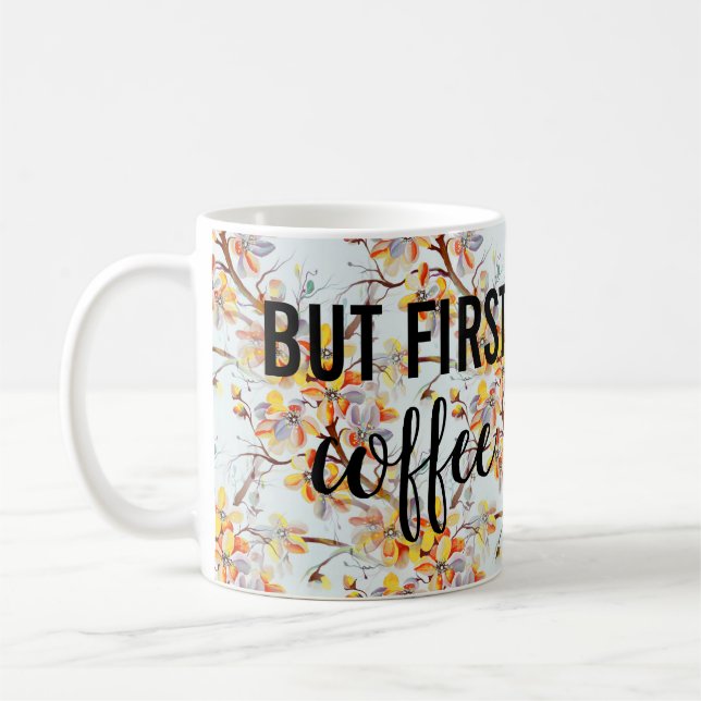 Mug Typographie japonaise des fleurs de cerisier Sakur (Gauche)