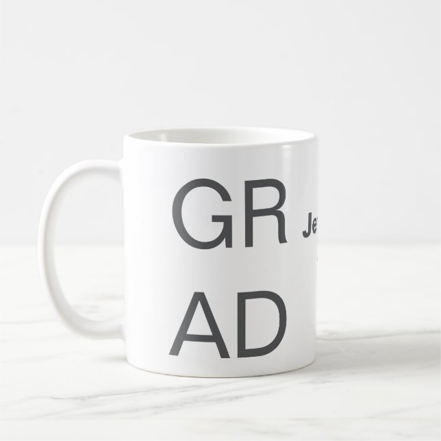 Mug Typographie moderne graduation simple minimum c (Gauche)