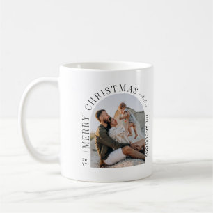 Mug Typographie moderne photo arche Noël