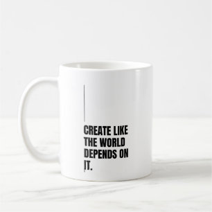 Mug Typographie noire gras Artist Changemakers Puissan
