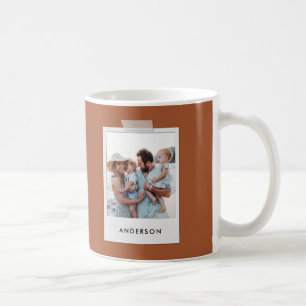 Mug typographie photo vintage moderne élégante terre c