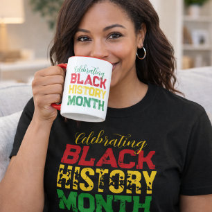 Mug Typographie pour le Mois de l'histoire des Noirs