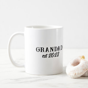 Mug Typographie Rétro Grand-Père Personnalisée