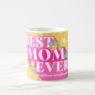 Mug Typographie Rétro Meilleure Maman de Tous les Temp