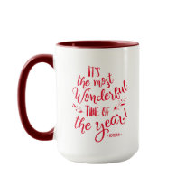 Typographie rouge Plus Merveilleux temps Noël