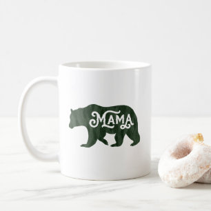 Mug Typographie Russe De La Silhouette De L'Ours De Ma