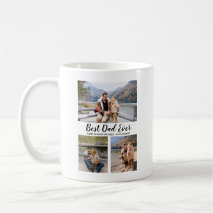 Mug Typographie tendance 3 Photo Collage Fête des père