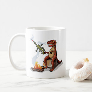 Mug Tyrannosaurus Rex Cuisine Nourriture Au-Dessus D'U